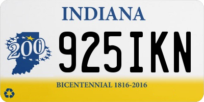 IN license plate 925IKN