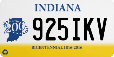 IN license plate 925IKV