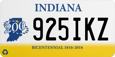 IN license plate 925IKZ