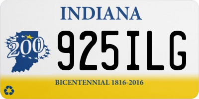 IN license plate 925ILG