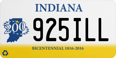 IN license plate 925ILL