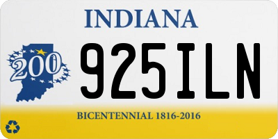 IN license plate 925ILN