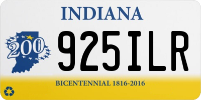 IN license plate 925ILR