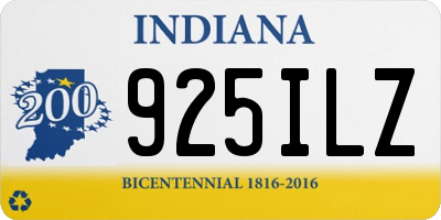 IN license plate 925ILZ