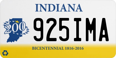 IN license plate 925IMA