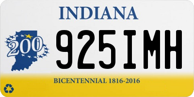 IN license plate 925IMH