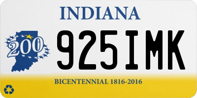 IN license plate 925IMK