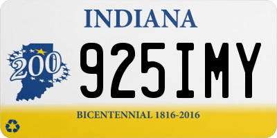 IN license plate 925IMY
