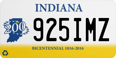 IN license plate 925IMZ