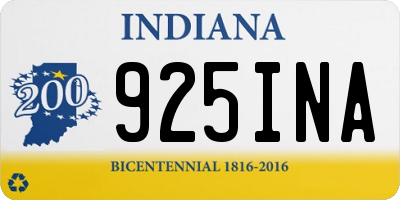 IN license plate 925INA