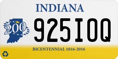 IN license plate 925IOQ