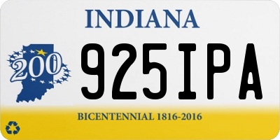 IN license plate 925IPA