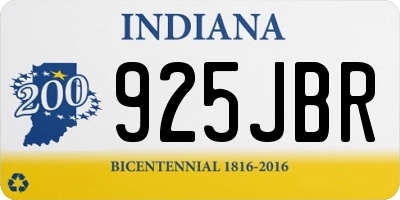 IN license plate 925JBR