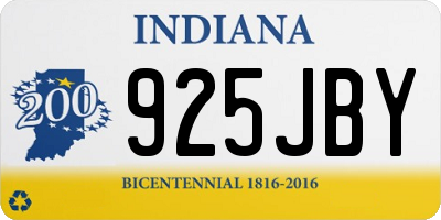 IN license plate 925JBY