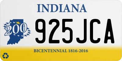 IN license plate 925JCA