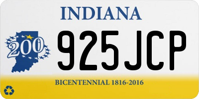 IN license plate 925JCP