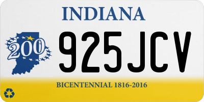 IN license plate 925JCV