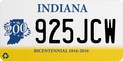 IN license plate 925JCW