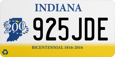 IN license plate 925JDE