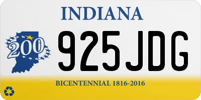 IN license plate 925JDG