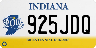 IN license plate 925JDQ