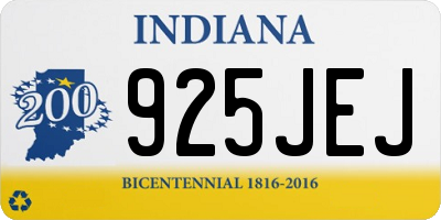 IN license plate 925JEJ