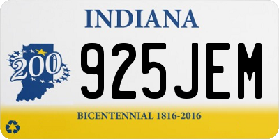 IN license plate 925JEM