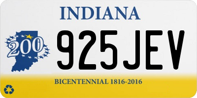 IN license plate 925JEV