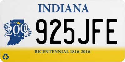 IN license plate 925JFE