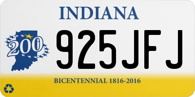 IN license plate 925JFJ