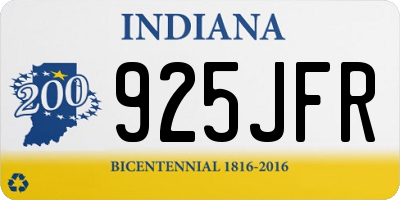 IN license plate 925JFR