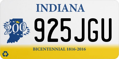 IN license plate 925JGU