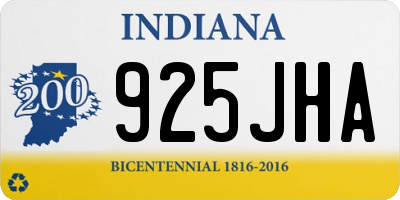 IN license plate 925JHA