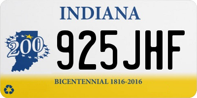 IN license plate 925JHF