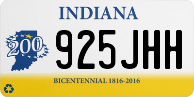 IN license plate 925JHH