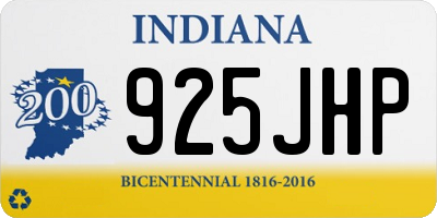 IN license plate 925JHP