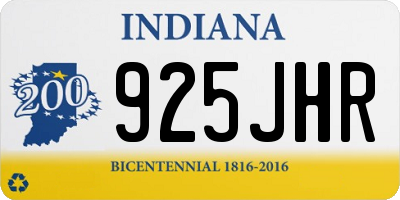 IN license plate 925JHR