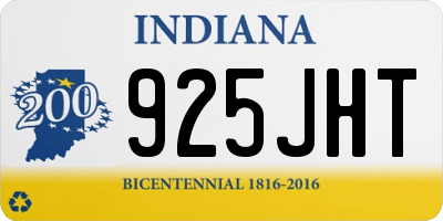 IN license plate 925JHT