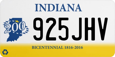 IN license plate 925JHV