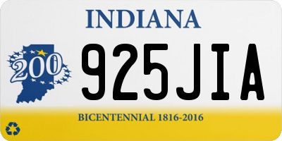 IN license plate 925JIA