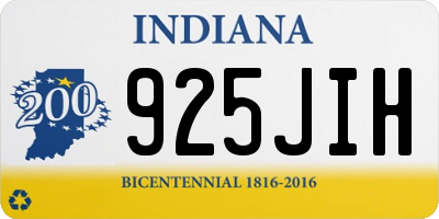 IN license plate 925JIH