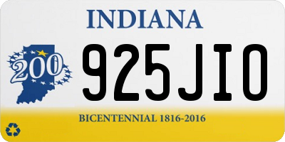 IN license plate 925JIO