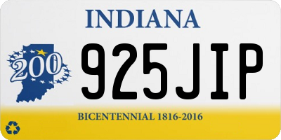 IN license plate 925JIP