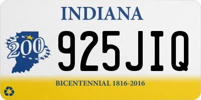 IN license plate 925JIQ