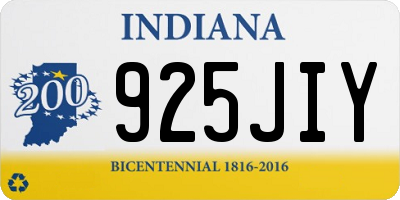 IN license plate 925JIY