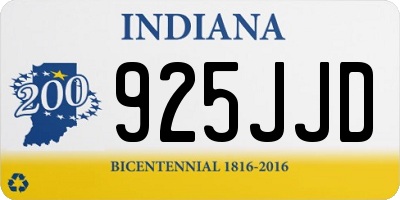 IN license plate 925JJD
