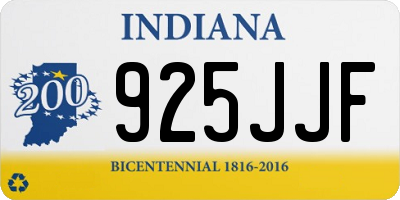 IN license plate 925JJF