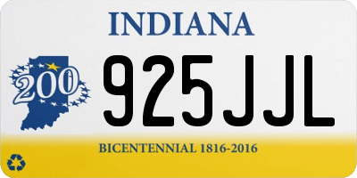 IN license plate 925JJL
