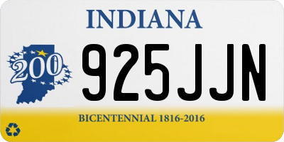 IN license plate 925JJN