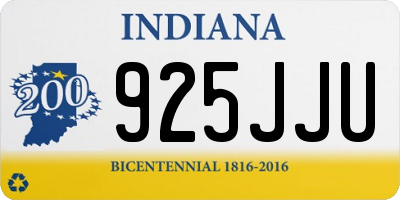 IN license plate 925JJU